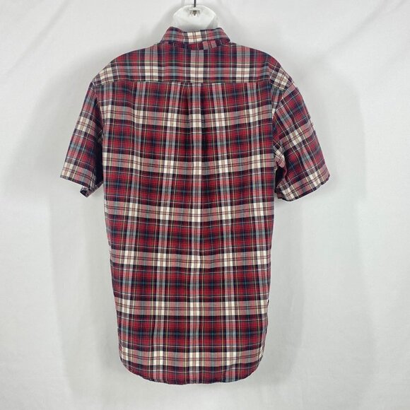 Ralph Lauren Men’s Classic Fit Short Sleeve Red Plaid Button Down Shirt Size L - Picture 2 of 9